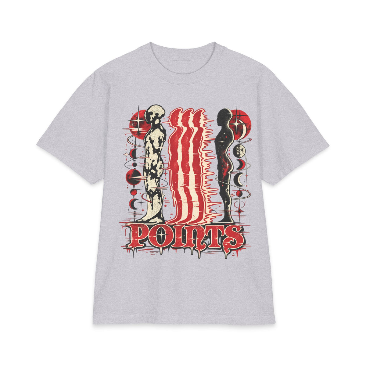 Three Points Tour Graphic Short Sleeve | Band Tee, Red Black Vintage