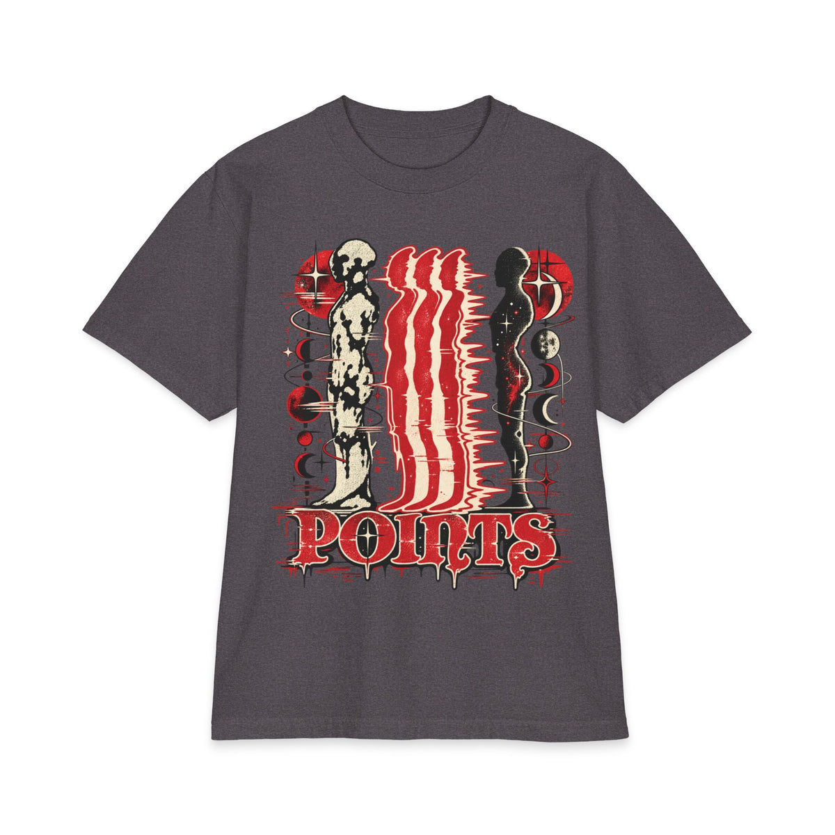 Three Points Tour Graphic Short Sleeve | Band Tee, Red Black Vintage