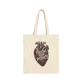 Anatomical Heart 'Follow Your Instincts' Tote Bag | Canvas Market Bag