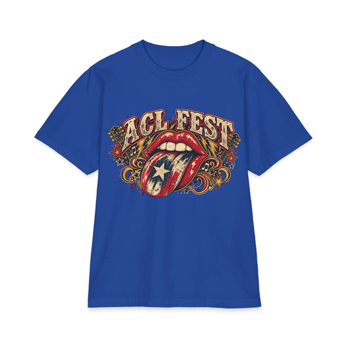 ACL Fest tongue logo T-Shirt | music festival lineup back print