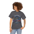 Detroit Muscle Car Tee | Vintage Hot Rod Illustration, Garage Scene