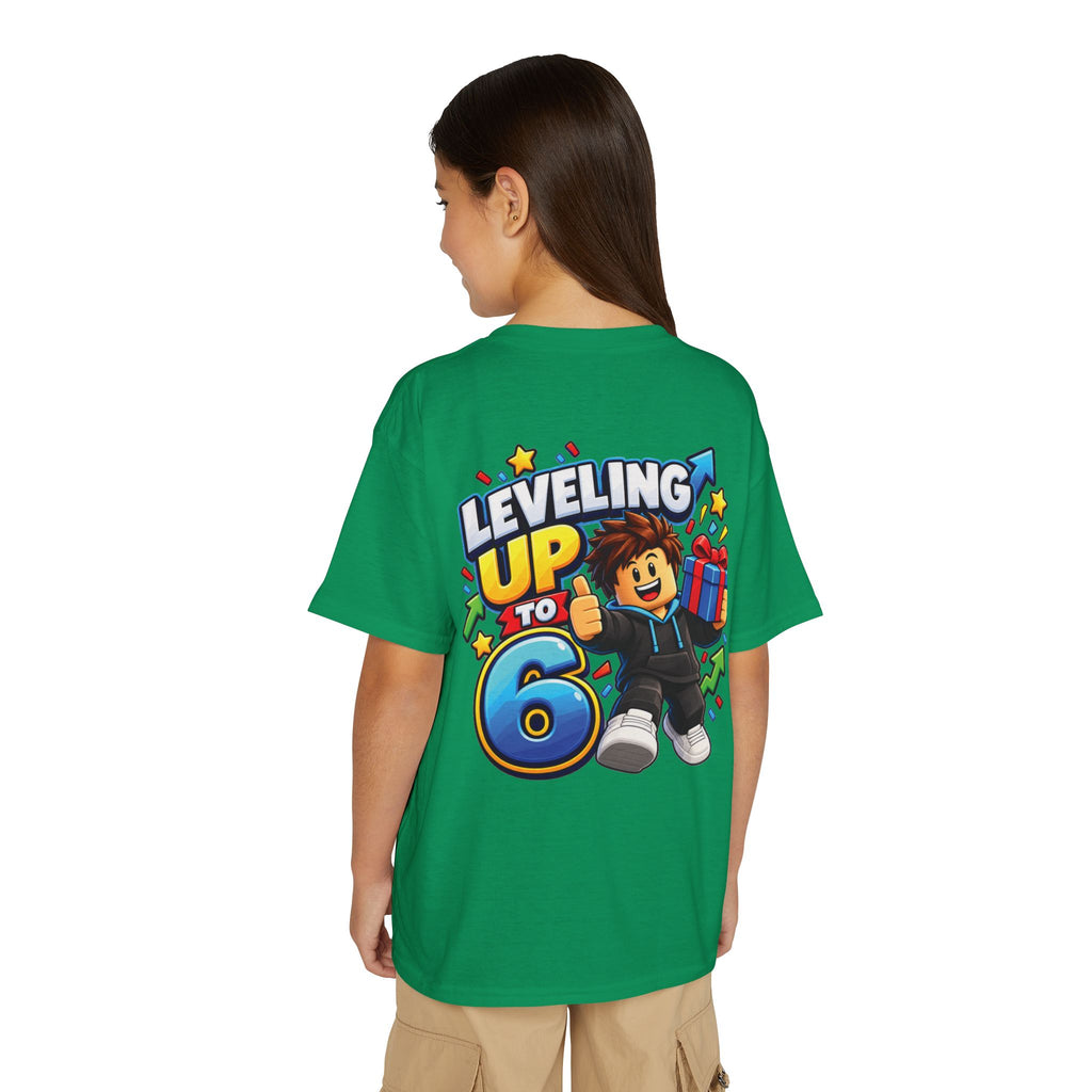 Roblox Birthday Leveling Up to 6 Youth T-Shirt