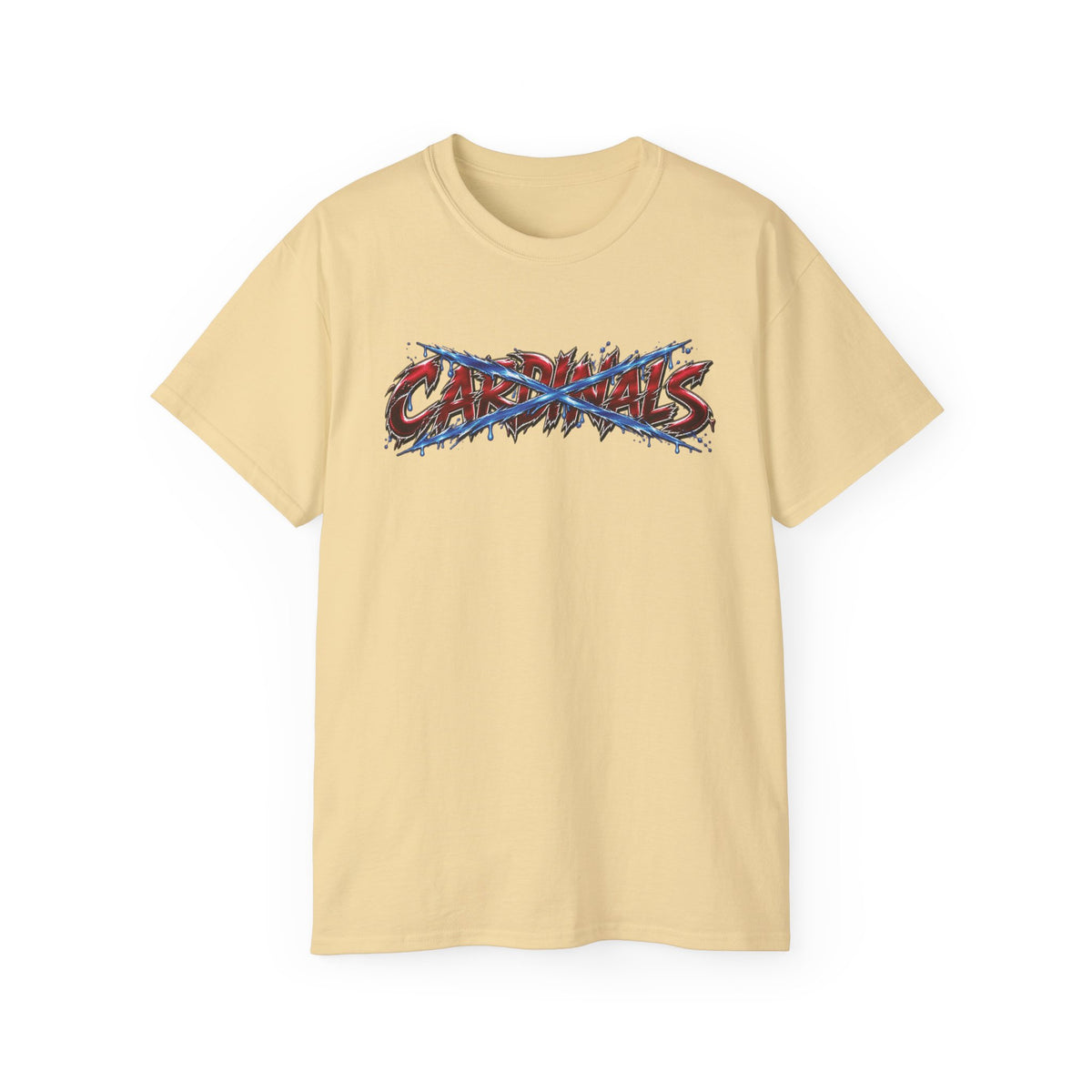 Detroit vs Arizona Rivalry Graphic Tee | Lions vs Cardinals Illustration, Bold Lettering