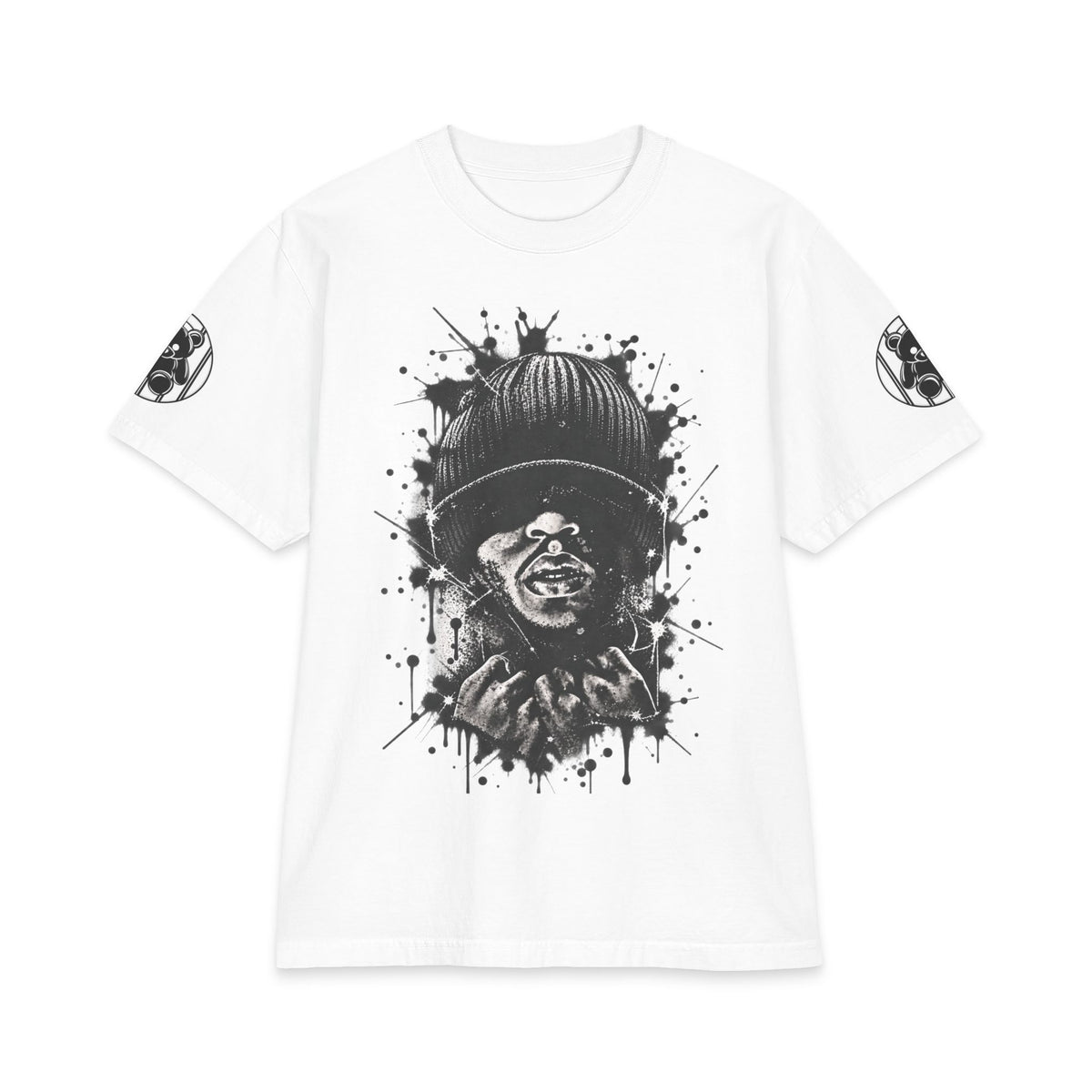 10 Years of 6lack Tour graphic T-Shirt | 6LACK portrait splash design