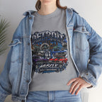 Detroit Muscle Car Tee | Vintage Hot Rod Illustration, Garage Scene