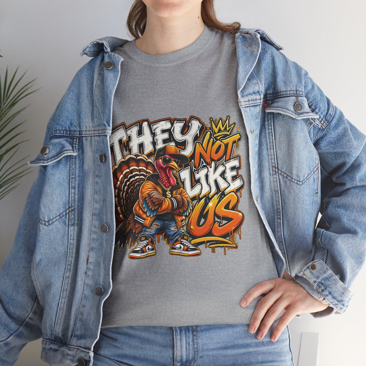 They Not Like Us Turkey Tee | Streetwear Thanksgiving Graphic Shirt