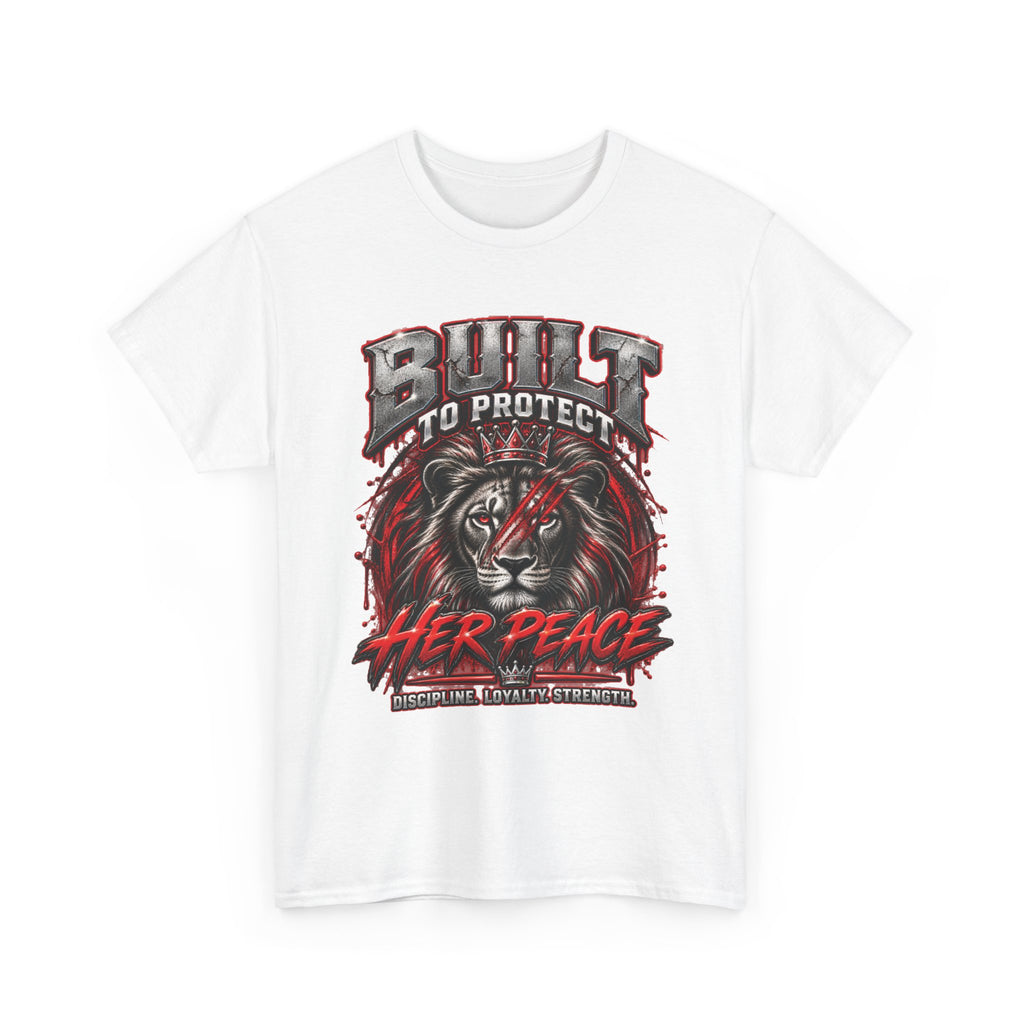Built to Protect Her Peace Couples Graphic T-Shirt