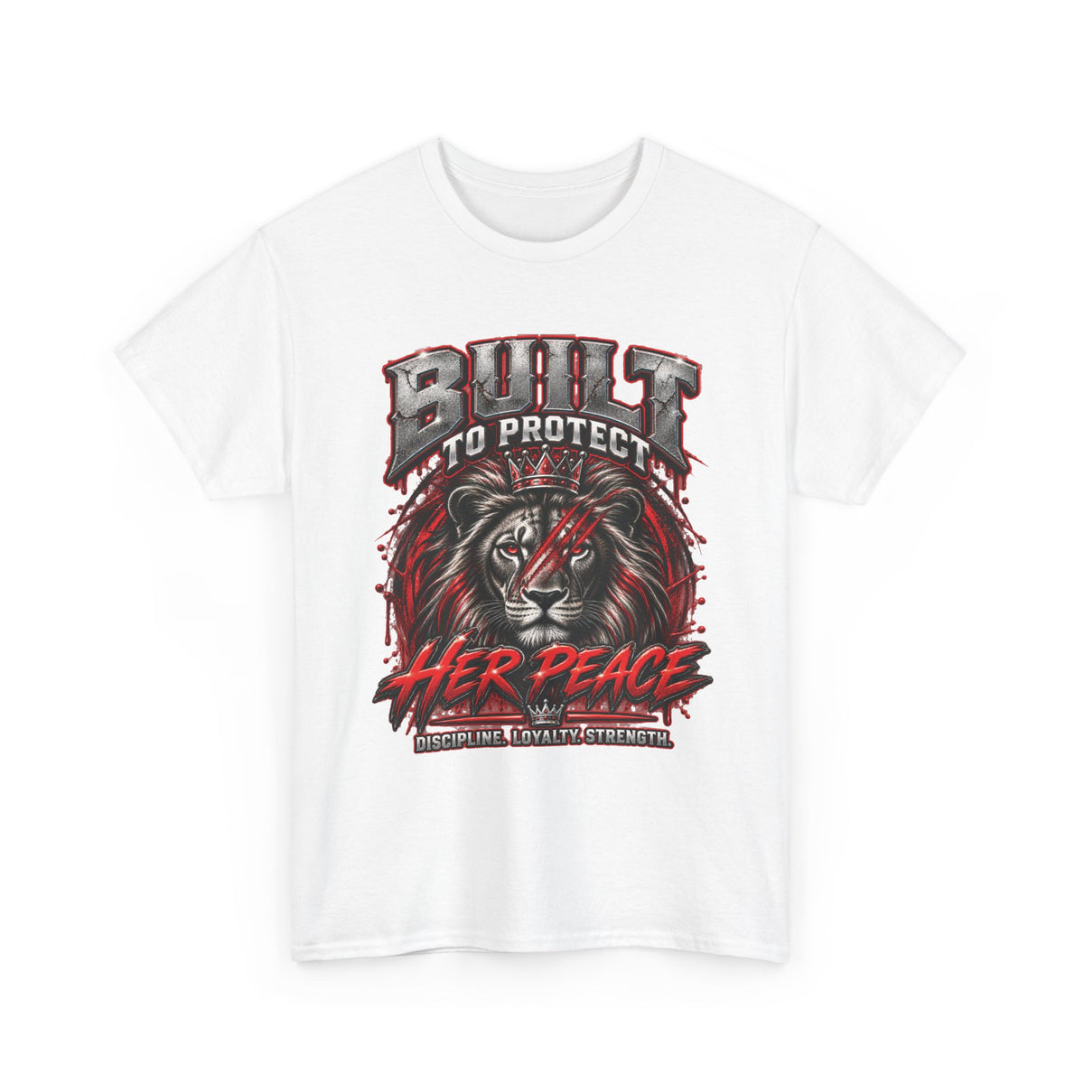 Built to Protect Her Peace Couples Graphic T-Shirt