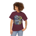 Detroit Michigan Lion Cityscape Graphic T-Shirt