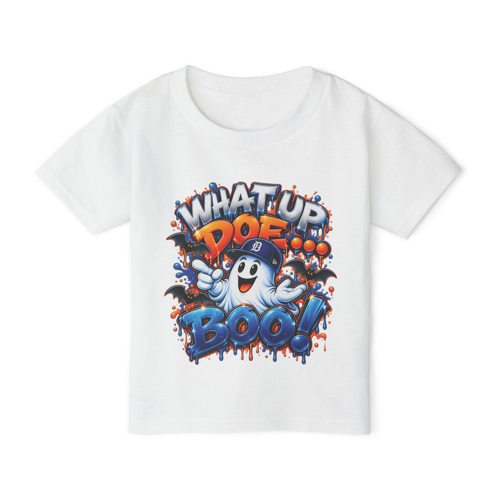 What Up Doe Boo Ghost Toddler T-shirt | Halloween Cute Ghost Tee