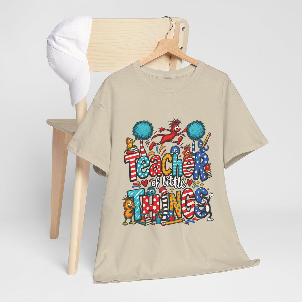 Teacher of Little Things T-Shirt | Colorful Dr. Seuss Style Kids Classroom Tee