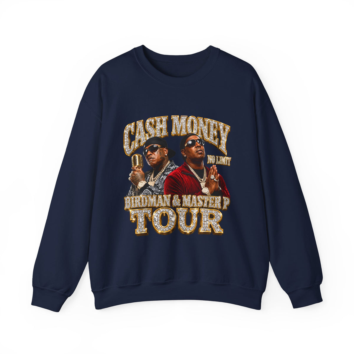 Cash Money Tour Crewneck Sweatshirt | Retro Hip Hop Graphic