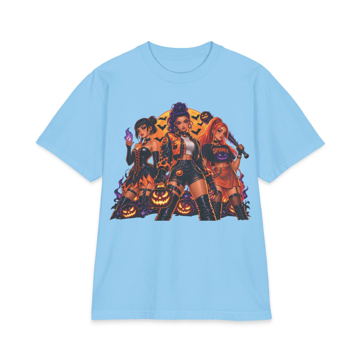 Halloween Witch Squad T-Shirt | Spooky Pumpkin Girls Graphic Tee