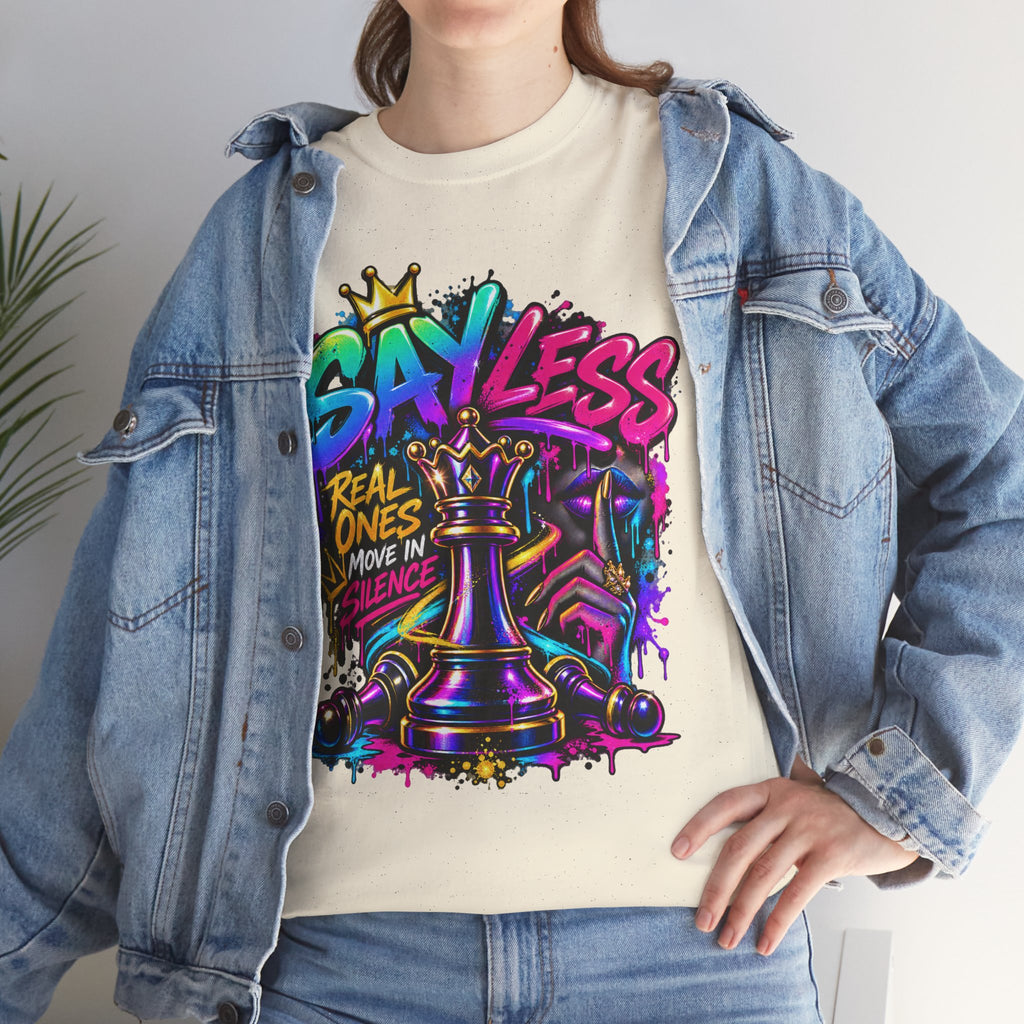 Say Less Chess King Tee | Graffiti Chess Piece Streetwear