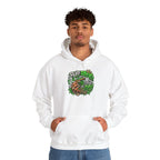 Puff Pass Stay Lifted Hoodie | Cannabis Leaf, Smoky Hand Illustration