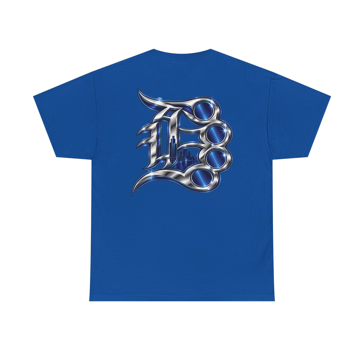 Detroit Basketball Lion Graphic Tee | City Streetball Detroit D Logo