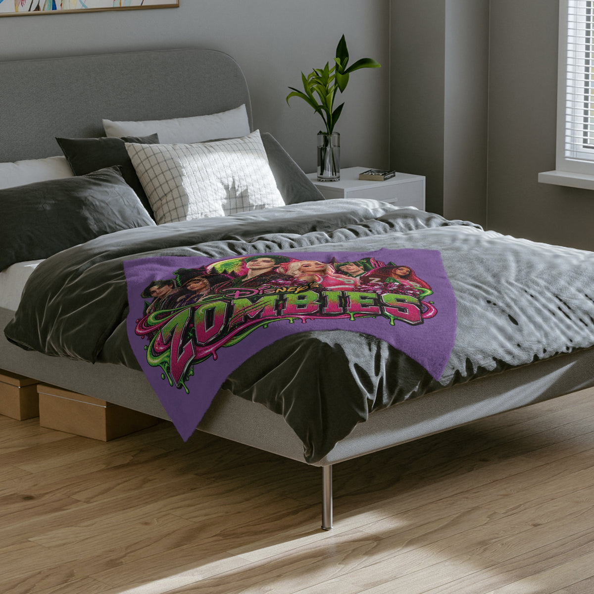 Zombies Characters Blanket | Velveteen Microfiber Blanket