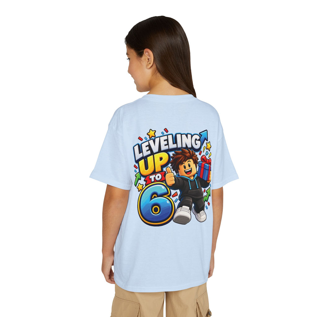 Roblox Birthday Leveling Up to 6 Youth T-Shirt