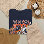 Detroit Tigers Mascot Baseball Tee | Vintage Tiger Batter Design