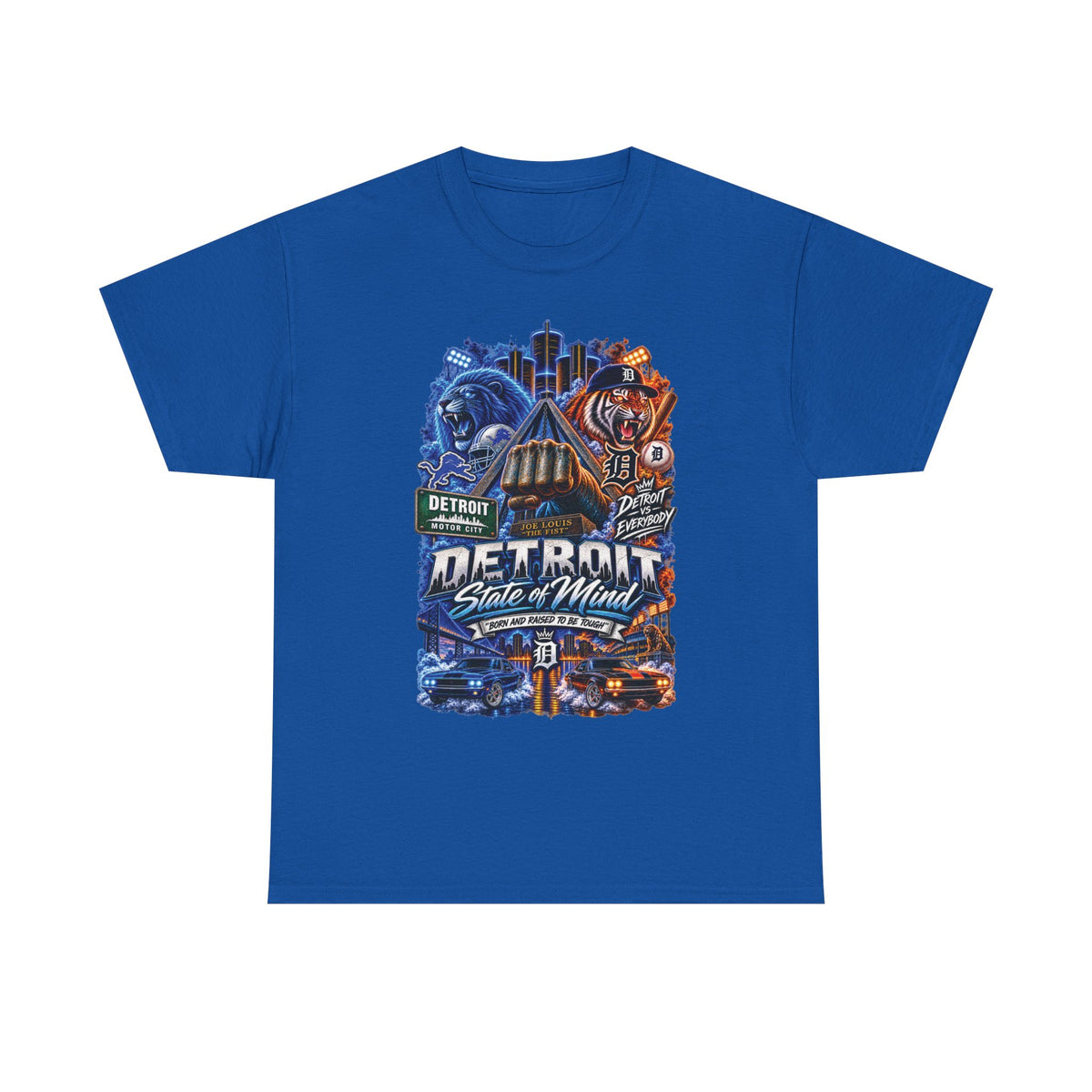 Detroit State of Mind T-Shirt | City Skyline, Motor City Collage