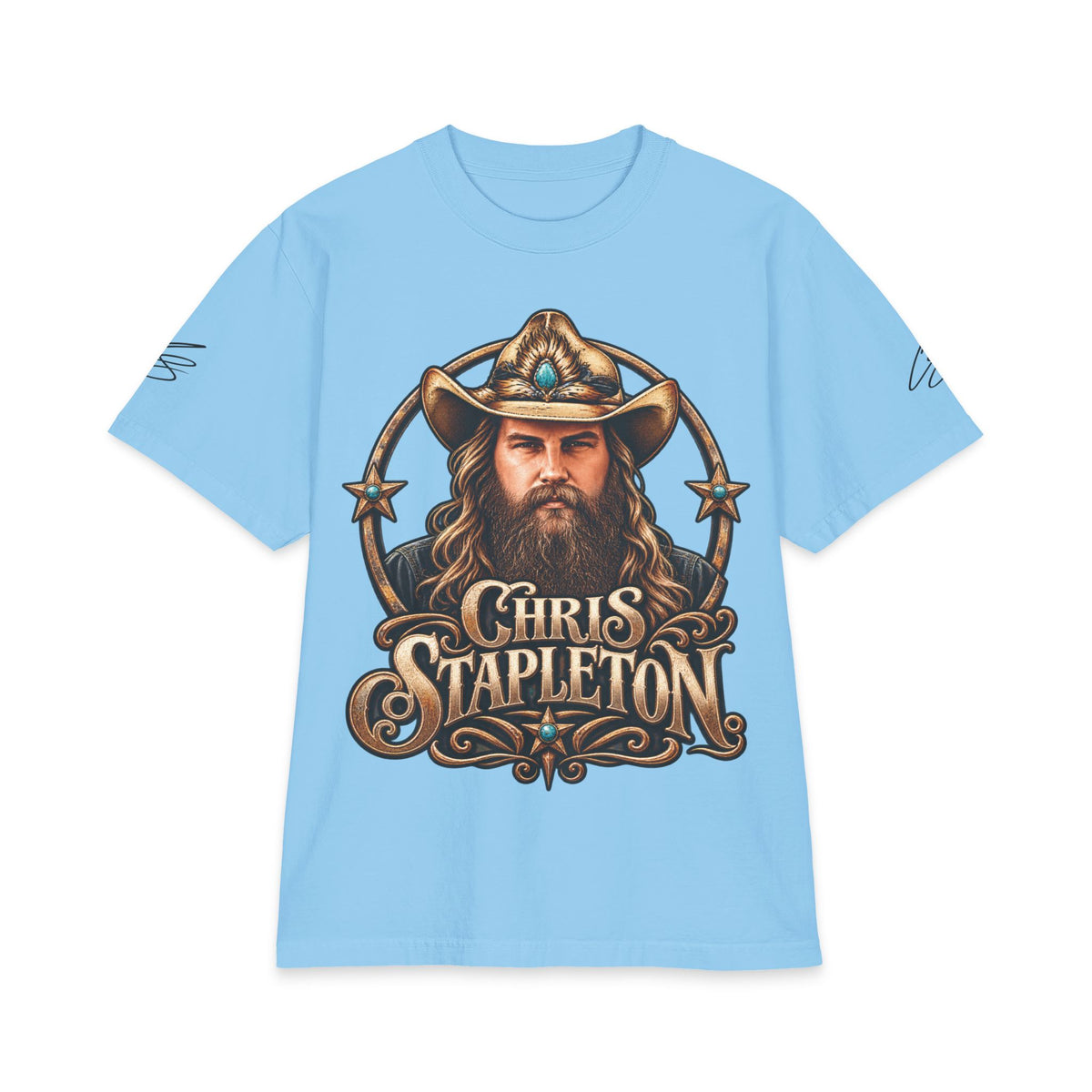 C Stapleton Cowboy Portrait Chris Stapleton T-Shirt | Country Music Tee