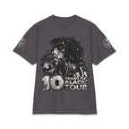 10 Years of 6lack Tour graphic T-Shirt | Number 6 back design