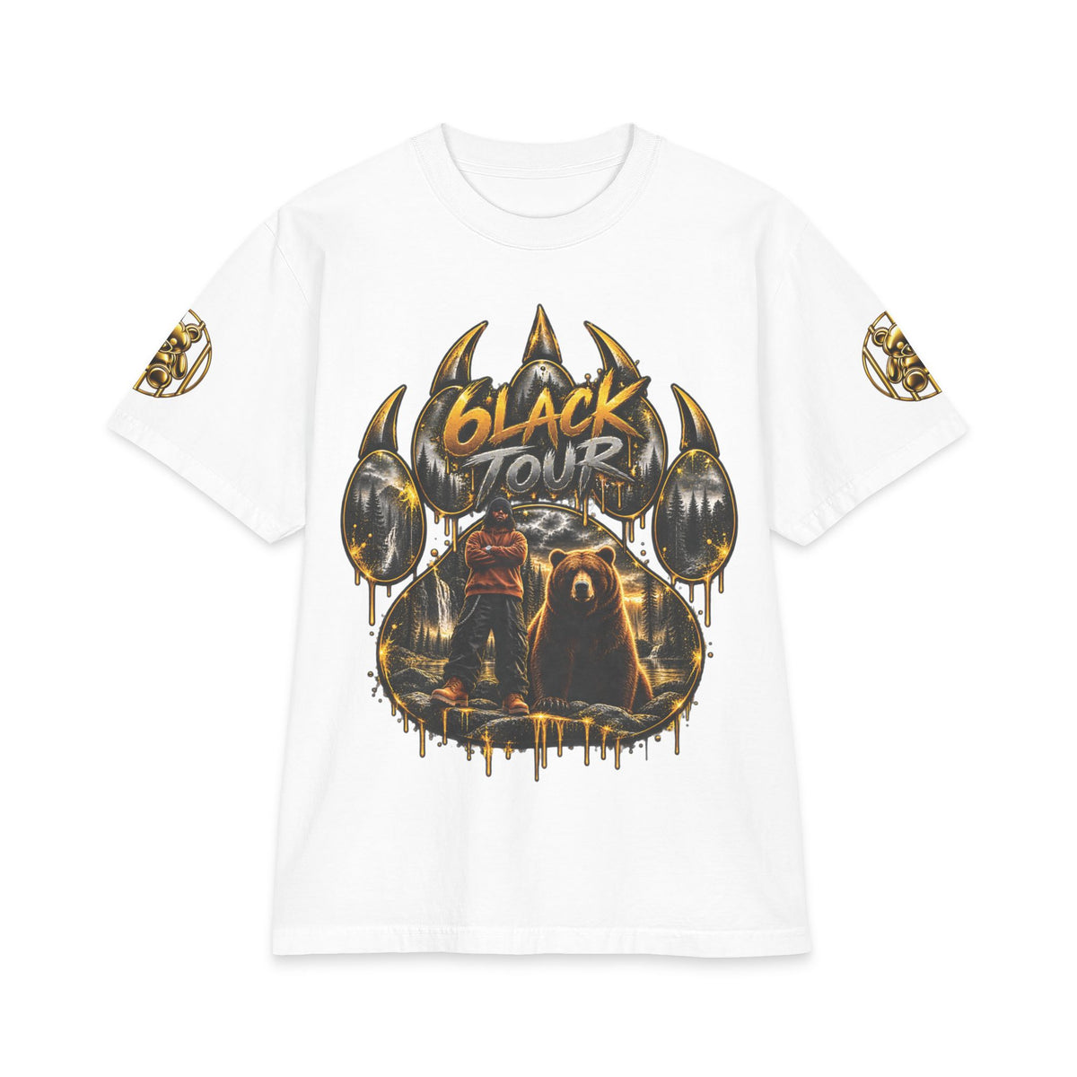 10 Years of 6lack Tour T-Shirt | Bear Forest Concert Tee