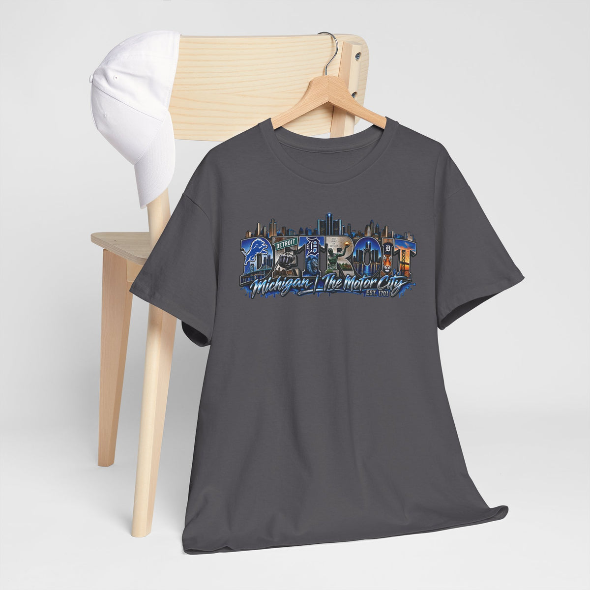 Detroit skyline collage T-Shirt | Detroit Michigan Motor City Tee