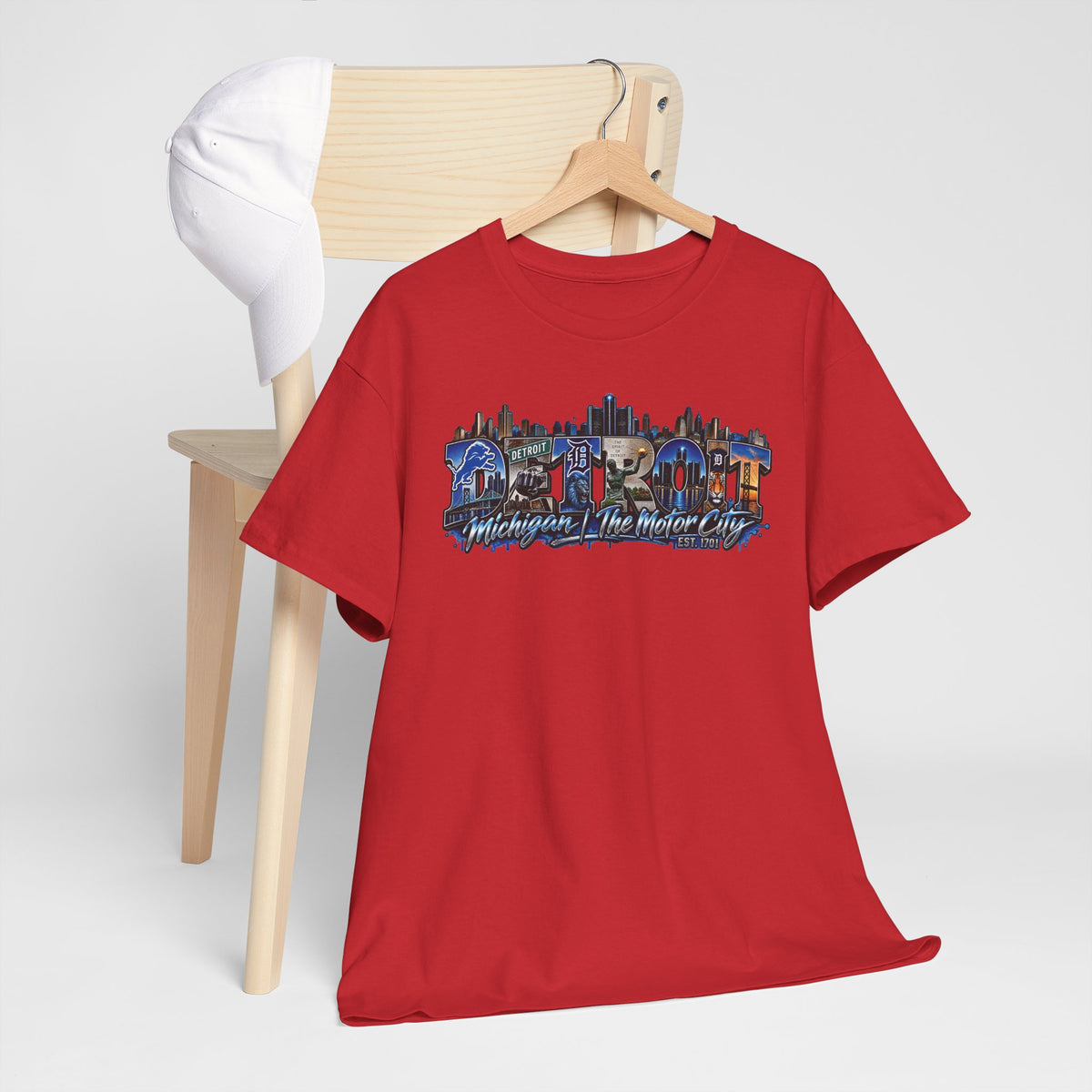 Detroit skyline collage T-Shirt | Detroit Michigan Motor City Tee