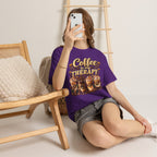 Coffee Is My Therapy T-Shirt | Coffee Cups Illustration, Cozy Beverage Tee