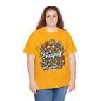 Support Squad T-Shirt | Autism Awareness Ribbon, Puzzle Heart Design