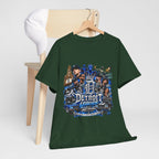 Detroit Legends collage T-Shirt | Motor City skyline, classic cars, musicians