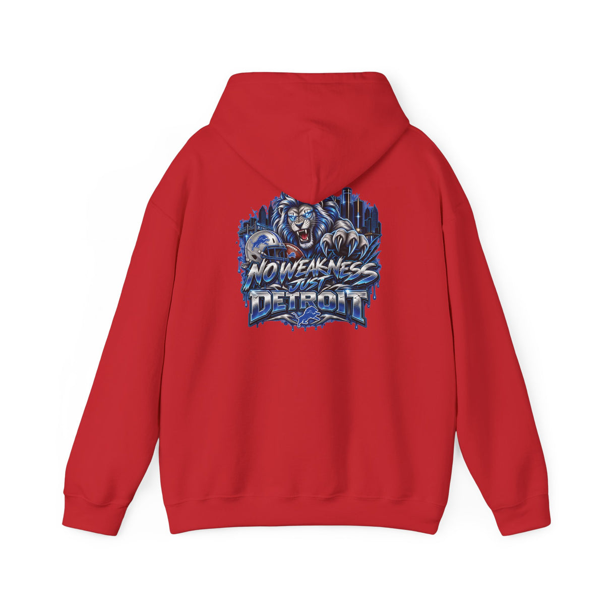 Detroit Lions Football Hoodie | No Weaknesses Team Spirit