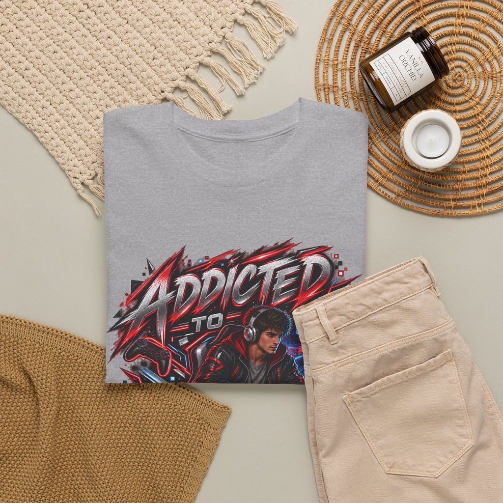 Addicted to Gaming Graphic T-Shirt