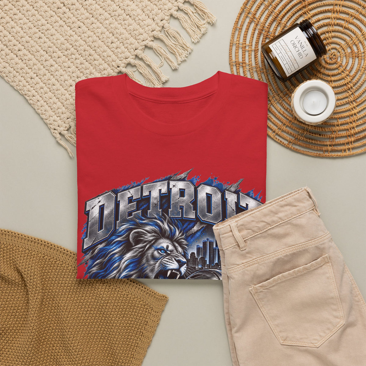 Detroit Football Lion Graphic Tee