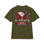 Three Points Tour Graphic Short Sleeve | Band Tee, Red Black Vintage