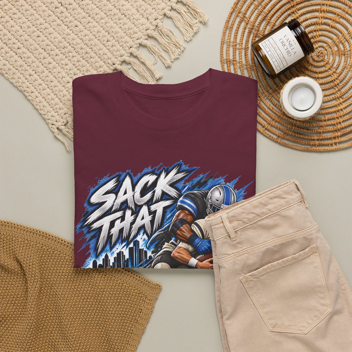 Sack That MF Lions football Graphic T-Shirt