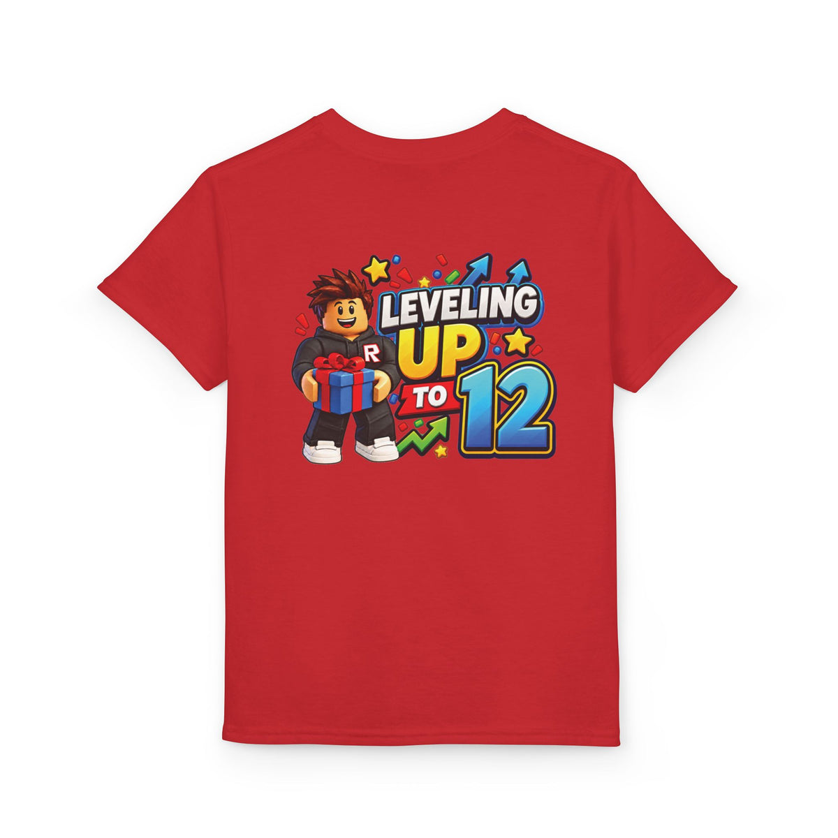 Youth Roblox Birthday T-Shirt – Leveling Up to 12