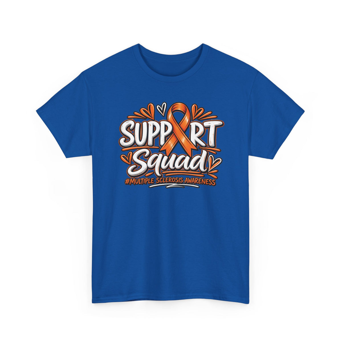 Multiple Sclerosis Squad Tee | Orange Awareness Ribbon, Leukemia Awareness