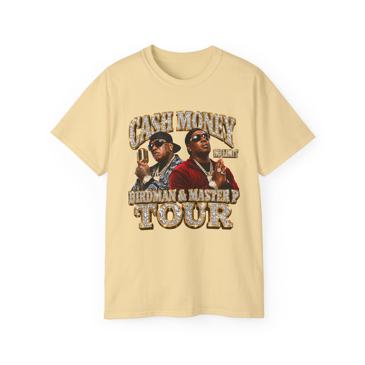 Cash Money Birdman & Master P Tour T-Shirt | Rap Hip Hop Vintage Poster