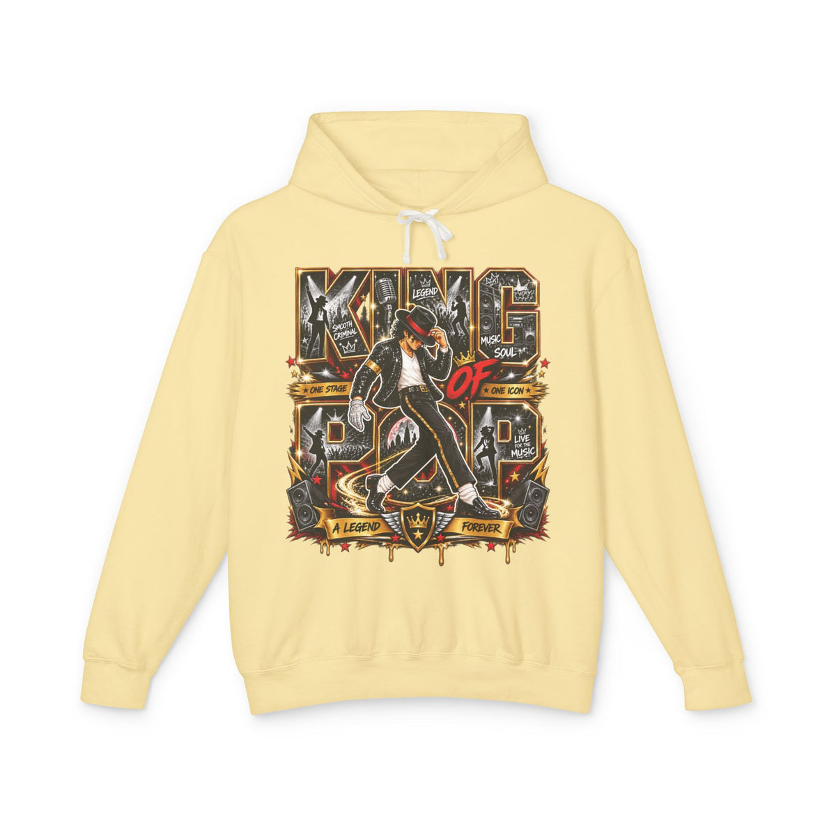 King of Pop Graphic Hoodie | Retro Michael Jackson Tribute