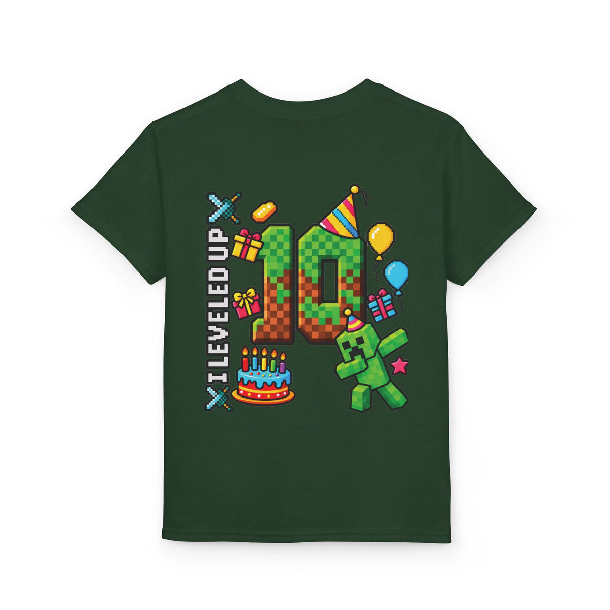 Minecraft-Inspired “Bruh, It’s My Birthday” Youth T-Shirt
