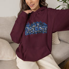 Detroit Graffiti Style Hoodie | City Skyline Street Art Pullover