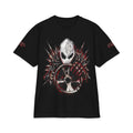 Don Toliver Alien Skull with Spiked Biohazard Wheel T-Shirt | Grunge Horror Tee