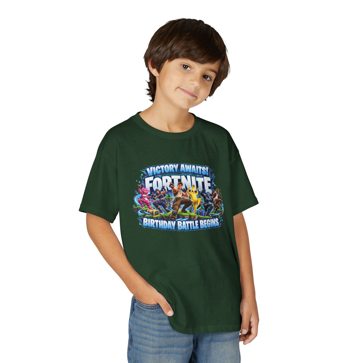 Fortnite Victory Awaits Birthday Battle Youth T-Shirt
