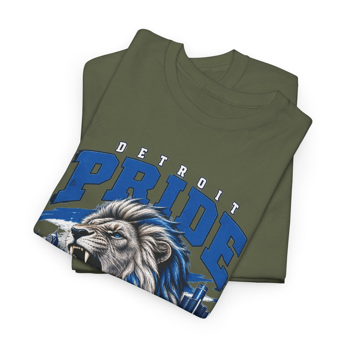 Detroit Pride Comes Before the Fall Lion Graphic T-Shirt