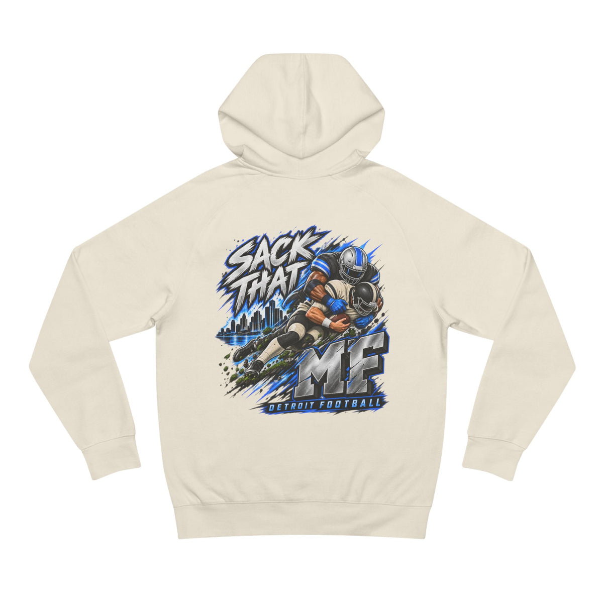 Detroit Motor City Grit & Sack That MF Football Hoodie