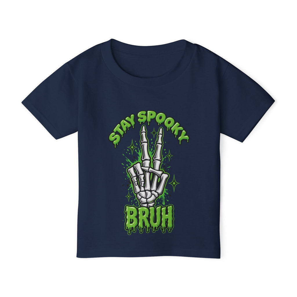 Stay Spooky Bruh toddler t-shirt | Skeleton hand graphic, Halloween kids top