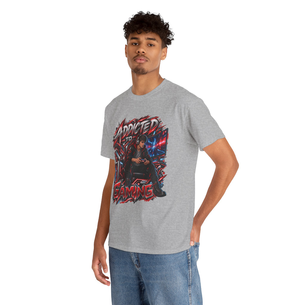 Addicted to Gaming Graphic T-Shirt