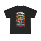 It Takes a Special Teacher Tee | Colorful Book & Flowers Teacher Shirt